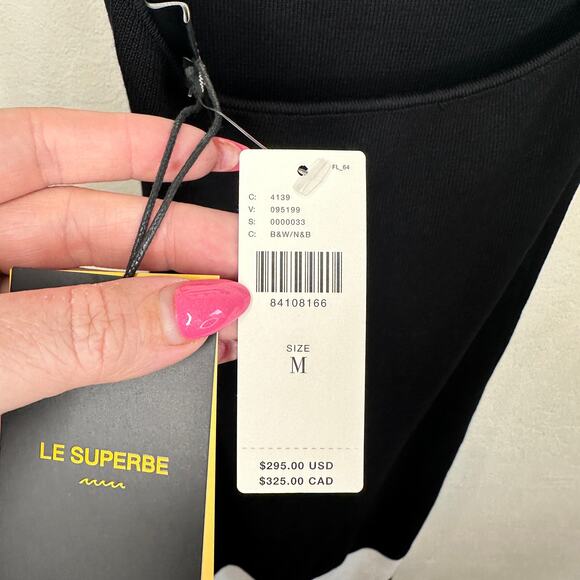 Anthropologie Le Superbe Fall in Ribbed Striped Knit Sweater Midi Dress Medium - Picture 13 of 15